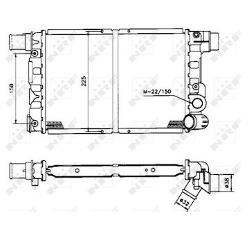 Chladič, chlazení motoru NRF 58844