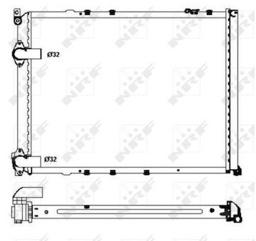 Chladič, chlazení motoru NRF 58848