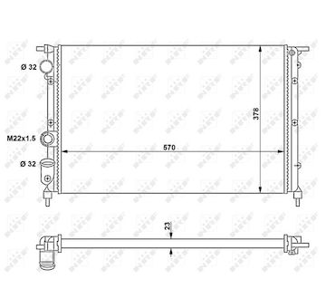 Chladič, chlazení motoru NRF 58852