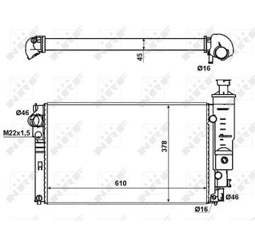 Chladič, chlazení motoru NRF 58889