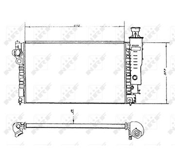 Chladič, chlazení motoru NRF 58891