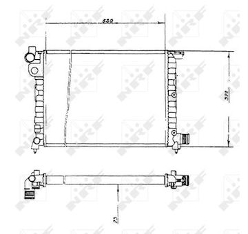 Chladič, chlazení motoru NRF 58893