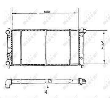Chladič, chlazení motoru NRF 58904