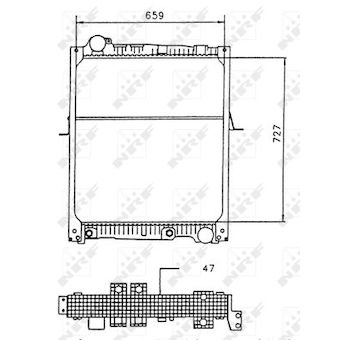 Chladič, chlazení motoru NRF 58926