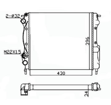 Chladič, chlazení motoru NRF 58934A