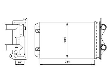 Výměník tepla, vnitřní vytápění NRF 58935