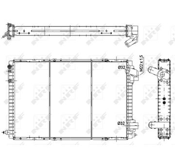Chladič, chlazení motoru NRF 58941