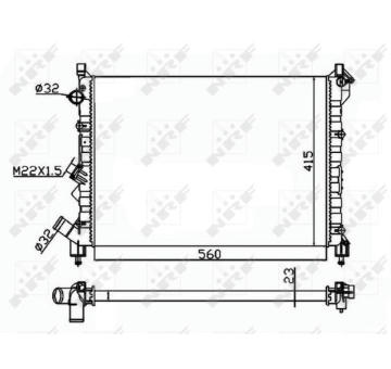 Chladič, chlazení motoru NRF 58943A