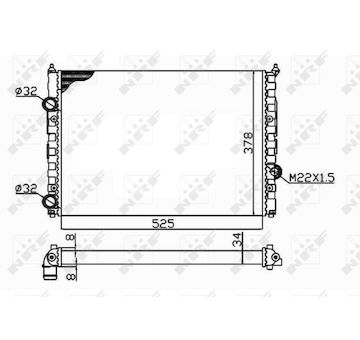Chladič, chlazení motoru NRF 58947