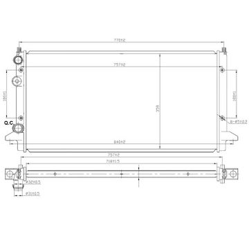 Chladič, chlazení motoru NRF 58950