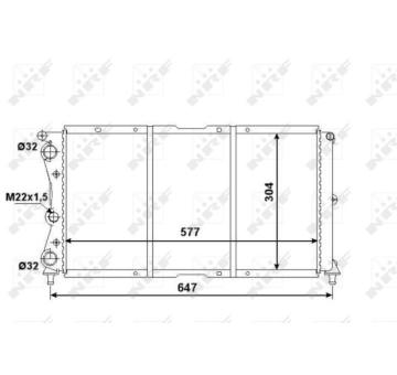 Chladič, chlazení motoru NRF 58955