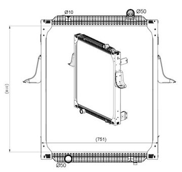 Chladič, chlazení motoru NRF 589563
