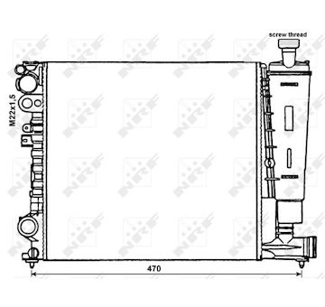 Chladič, chlazení motoru NRF 58959