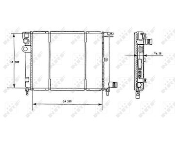 Chladič, chlazení motoru NRF 58966