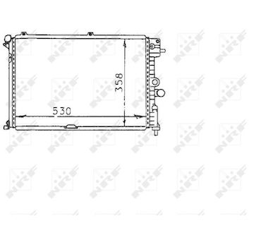 Chladič, chlazení motoru NRF 58974