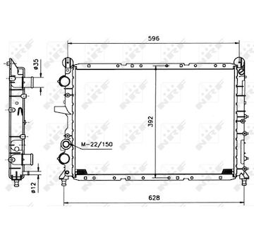 Chladič, chlazení motoru NRF 58995