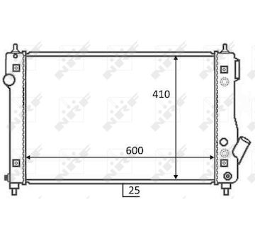 Chladič, chlazení motoru NRF 59054
