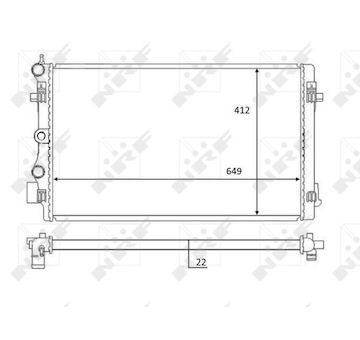 Chladič, chlazení motoru NRF 59056