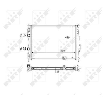 Chladič, chlazení motoru NRF 59061