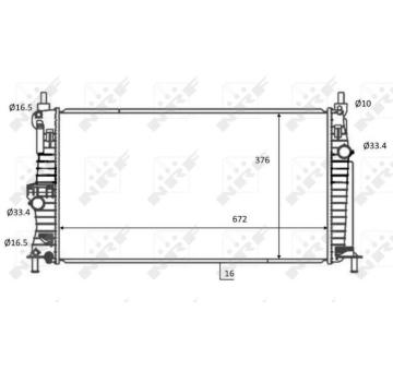 Chladič, chlazení motoru NRF 59068