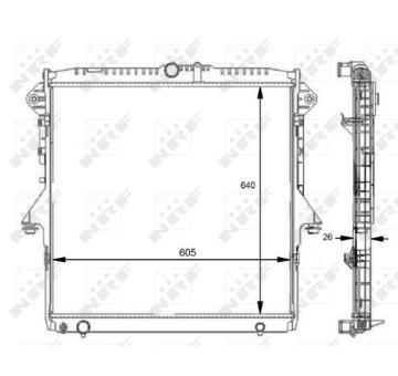 Chladič, chlazení motoru NRF 59074