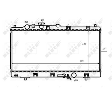 Chladič, chlazení motoru NRF 59075