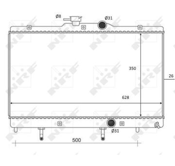 Chladič, chlazení motoru NRF 59078