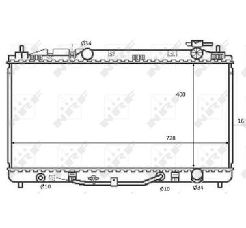 Chladič, chlazení motoru NRF 59079