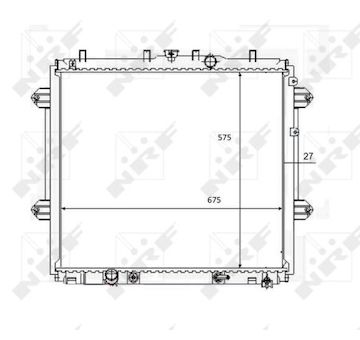 Chladič, chlazení motoru NRF 59080