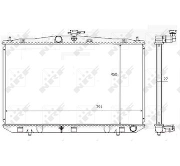 Chladič, chlazení motoru NRF 59081