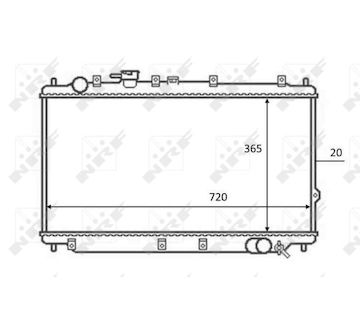 Chladič, hnací baterie NRF 59082