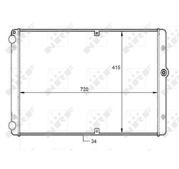 Chladič, chlazení motoru NRF 59088
