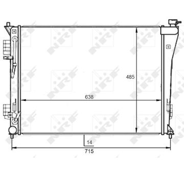 Chladič, chlazení motoru NRF 59097
