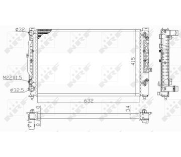 Chladič, chlazení motoru NRF 59101