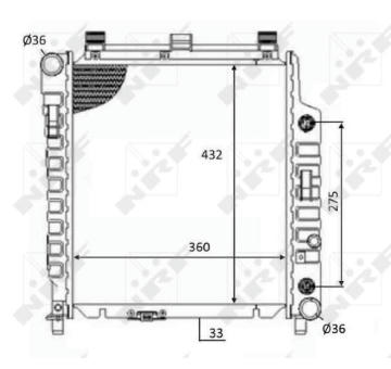 Chladič, chlazení motoru NRF 59102