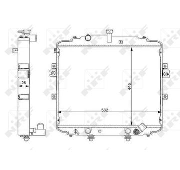 Chladič, chlazení motoru NRF 59107