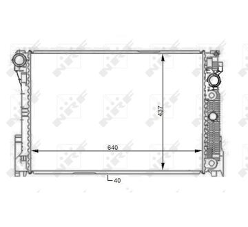 Chladič, chlazení motoru NRF 59108