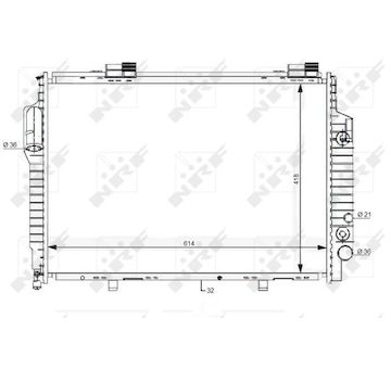Chladič, chlazení motoru NRF 59111
