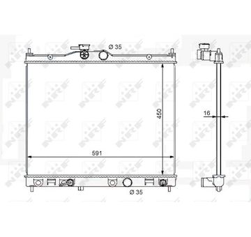Chladič, chlazení motoru NRF 59119