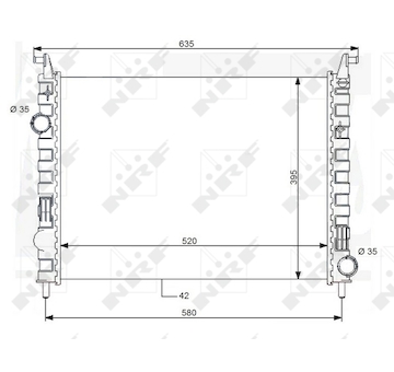 Chladič, chlazení motoru NRF 59120