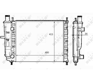 Chladič, chlazení motoru NRF 59123