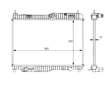 Chladič, chlazení motoru NRF 59134