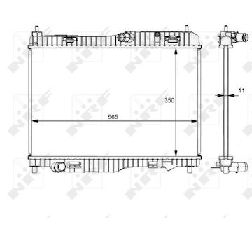 Chladič, chlazení motoru NRF 59138