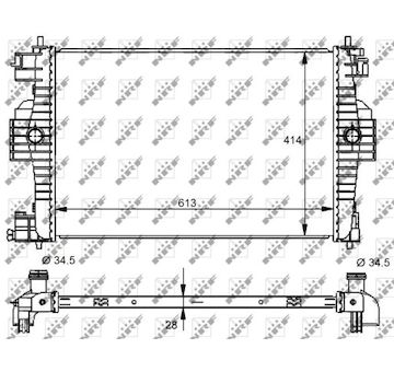Chladič, chlazení motoru NRF 59139