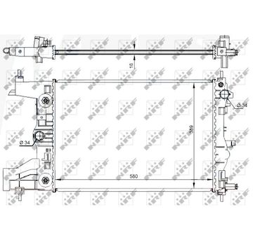 Chladič, chlazení motoru NRF 59144