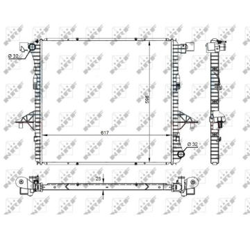 Chladič, chlazení motoru NRF 59145A