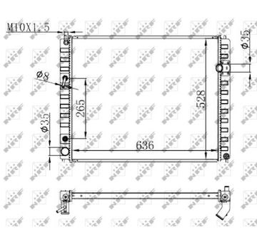 Chladič, chlazení motoru NRF 59147