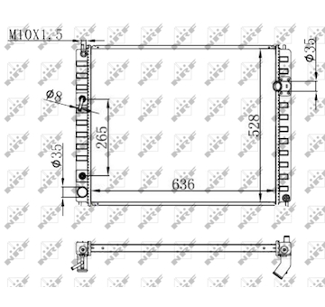 Chladič, chlazení motoru NRF 59147