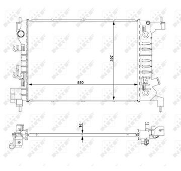 Chladič, chlazení motoru NRF 59149