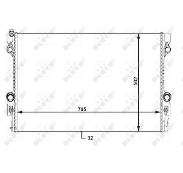 Chladič, chlazení motoru NRF 59172